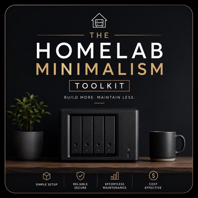 The Homelab Minimalism Toolkit (Free) cover