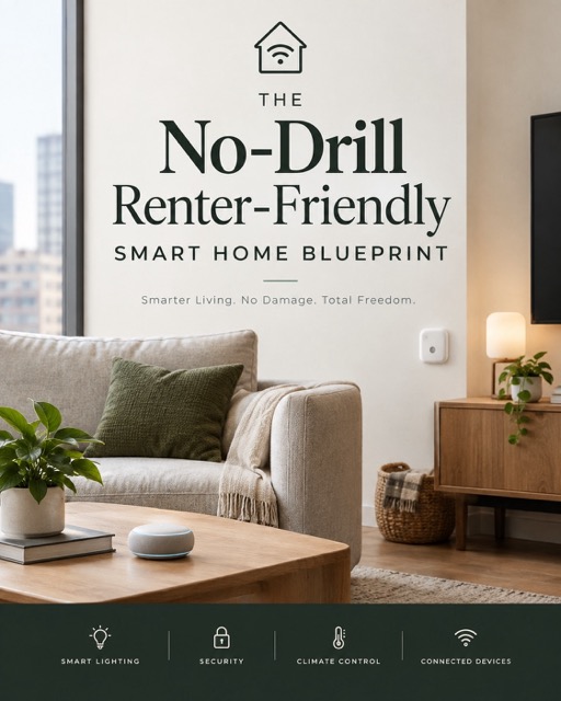 The No-Drill Renter-Friendly Smart Home Blueprint cover
